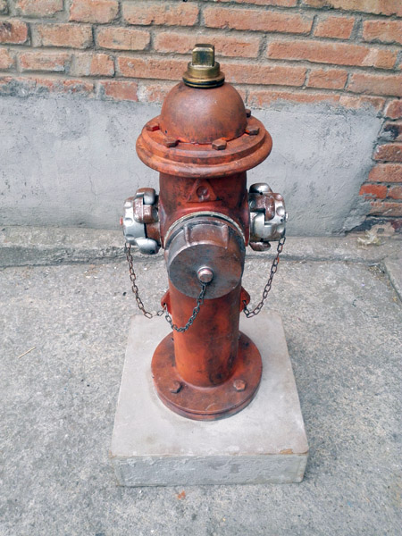 boca incendios hidrante preparado salida agua metal madera 70.5-83.5x24-40x40 (45eu)1u